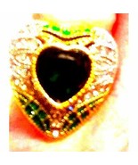 Stunning~Multi-Colored Heart Silver Ring - $20.79