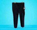NYDJ Ponte Trouser Pant Lift Tuck Black Knit Womens Flat Front Size 22W NWT - $68.31