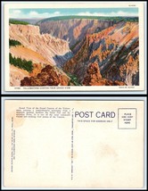 Yellowstone National Park Postcard - Yellowstone Canyon From Grand View P18 - $2.96