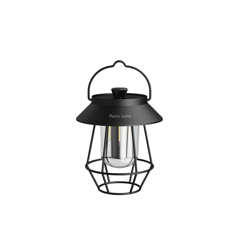 2023 Portable Retro Camping Lantern Outdoor Hanging Tent Light Rechargeable  Han - £192.93 GBP
