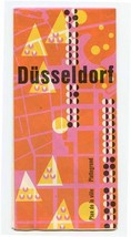 Dusseldorf Germany Brochure With Color Pictorial Map 1960 - £14.21 GBP