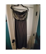 Express Strapless Black Maxi Dress w/ Sequin Bodice, Size Medium - $35.00