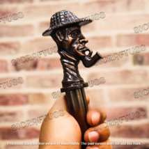 Sherlock Holmes Handle Wooden Walking Stick Victorian Foldable Cane Men&#39;s Gift. - £15.93 GBP+