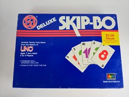 Deluxe Skip-Bo Card Game in Box Vintage 1986 - Family Game  Pre-owned - £24.36 GBP