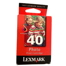 Lexmark #40 Photo Print Ink Cartridge Standard Yield Ink X9300 18Y0340 - $15.84