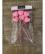 Valentine’s Day Valentine Heart Picks/Decorations Pink - $7.80