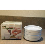 Dean Jacobs Bread Dipping Saucers Dishes Boxed Set Of 4 White Porcelain ... - £15.91 GBP