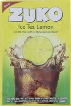 3  X ZUKO Ice Tea Lemon No Sugar Needed Makes 2 Liters Drink Mix 25g Mexico - $9.85