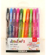 *Zebra Doodlerz Gel Stick Pens Bold Point, 1.0mm, Assorted Glitter Color... - $208.48 MXN