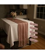 6PCS Cheesecloth Table Runner 10FT Dusty Pink Boho Gauze 20 x 120 Inch, ... - $664.49 MXN