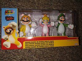 2021 Jakks 4&quot; Nintendo &quot;Super Mario 3D World: Bowser&#39;s Fury&quot; Multi-Pack Figures - £22.39 GBP