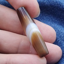 Antique Old Yemeni Agate Natural Rare pattern Banded Agate Bead  BD-7-12 - £23.26 GBP