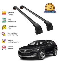 Premium Quality Roof Rack Cross Bar set for Volvo V90 2017-2022-Black - $168.20