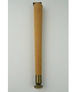 NOS SINGLE 1 Hard Wood Tapered Leg 13.75&quot; Unfinished Natural Mid-Century... - £7.45 GBP