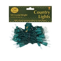 String Lights, 14 ft, Outdoor, Plug In, Green Wire, Clear - £25.08 GBP