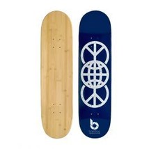 Blue World Peace Graphic Bamboo Skateboard (Deck Only) - $59.00
