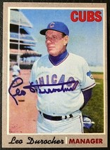 1970 Topps #291 Leo Durocher Reprint - MINT - Chicago Cubs - With Facsimile Auto - £1.55 GBP