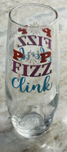 “Pop Fizz Clink” Cristar Champagne Clear  Glass Flute Glass 9.6oz - $13.74