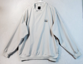 Nike Sweatshirt Mens Size Large White 100% Polyester Pockets Long Sleeve... - £21.01 GBP