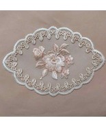 Applique Embroidered Tulle Lace 12×19 SWEET TRIMS 3BK-20065 Trimming - €3,86 EUR