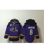 Custom Name/Number Baltimore Ravens Purple Lace-Up Pullov... - £72.28 GBP