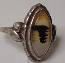 Vintage Sterling Silver Southwestern Style Ring Size 4 - $35.00