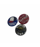 3 Red Neck ONE Inch Buttons 1&quot; Pin back Pins Hat Limo and Bad Thing  Jew... - $5.37