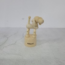 Oxherd Works Of Art Made Of Wood, Adorable Wooden Dog Figurine, Decor Piece - £8.01 GBP
