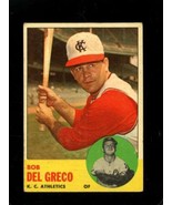 1963 TOPPS #282 BOBBY DEL GRECO VGEX ATHLETICS *X72688 - $3.43