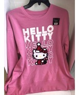 Hello Kitty Christmas Pink  Sweatshirt Adult Size MEDIUM NEW WITH TAG Fe... - $27.01 CAD