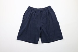 Vintage 90s Champion Mens Large Faded Classic Logo Above Knee Shorts Navy Blue - £35.79 GBP
