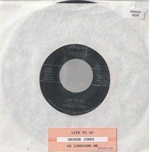 GEORGE JONES - LIFE TO GO - OH LONESOME ME -  NEW - $1.25