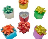 Ring Gift Boxes Shiny Metallic Mini-Hat Jewelry Display Package of 48 As... - £39.46 GBP