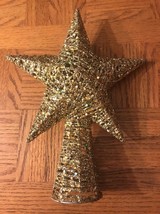 Christmas Tree Topper Gold Glitter - $26.43 CAD