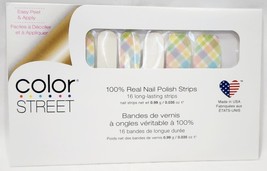Color Street SPRING PICNIC FDF277 Nail Polish Strips 16 Easy Peel Pastel... - $12.99