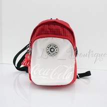 NWT Kipling KI6409 Coca-Cola Delia Compact Mini Convertible Backpack Wil... - £78.59 GBP
