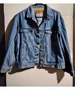 Vintage Men&#39;s Wrangler Blue Denim Western Jacket Cowboy Rancher Size XL - $47.50