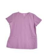 Scrubstar Women&#39;s Purple V-Neck Short Sleeve Scrub Top Size Large Ethica... - $24.65 CAD