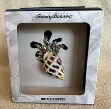 TOMMY BAHAMA CRAB Beach Shell Wine Bottle Stopper Topper Silver Accents ... - £15.97 GBP