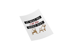 AKC RETRO VIBES - IT WAS ME Unique Design DTF Transfer - £13.00 GBP