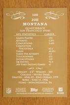 Joe Montana 2009 Topps Mayo&#39;s Cut Plug #125 HOF San Francisco 49ers Football - £3.88 GBP