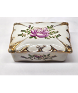 Vintage 1940s OCCUPIED JAPAN Lotus Rose Trinket Jewelry Pill Stash Dress... - €13,19 EUR