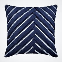 Rhinestone Crystals 16x16 Suede Fabric Navy Blue Pillow Cover, Popeye The Sailor - £39.52 GBP+