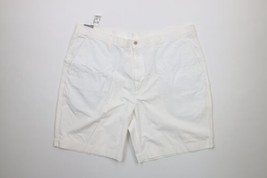 New with Tags Jos A Bank Mens Size 44 Flat Front Cotton Chino Shorts White - £34.99 GBP