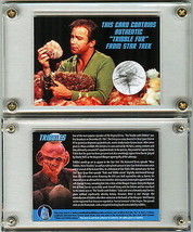 Star Trek TV Prop Card Screen Used Tribble Fur DS9 &amp; TOS Vault Collectibles EXC - $34.64