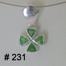 Blank Pendant Handmade Custom Order Labor No Gems 4 Leaf Lucky Clover Design 231 - £43.82 GBP