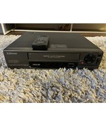 Emerson VCR VCR3001 Black Used With Remote VHS Recorder - £14.47 GBP