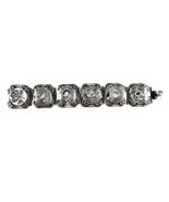 Vintage Mexico Sterling Silver Panel Bracelet Signed JE, 6.25&quot; 36gr - $5,755.64 MXN