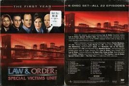 Law &amp; Order Special Victims Unit First Year 6 Discs Dvd Universal Video 2002 New - £11.70 GBP