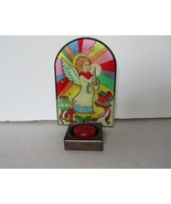 glass angels candle holder / angel with wings, angel figurine / angel vo... - €17,25 EUR
